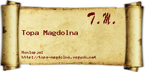 Topa Magdolna névjegykártya